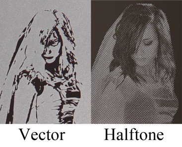 Vector art vs half tone